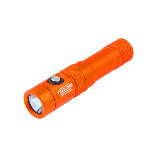 Tecline LED Tauchlampe US-17 Orange 2000 Lumen