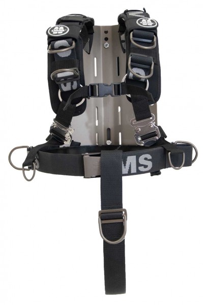 OMS Edelstahl Backplate inkl. Comfort Harness System III