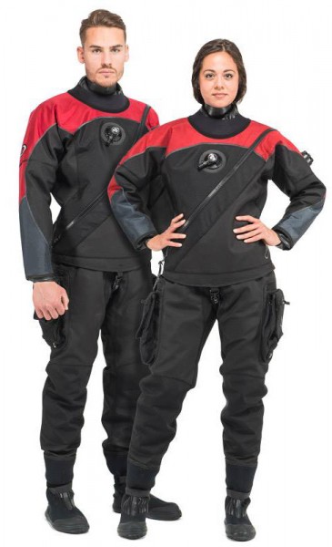 ROFOS RS450 K Trockentauchanzug (Top Overlay Rot)
