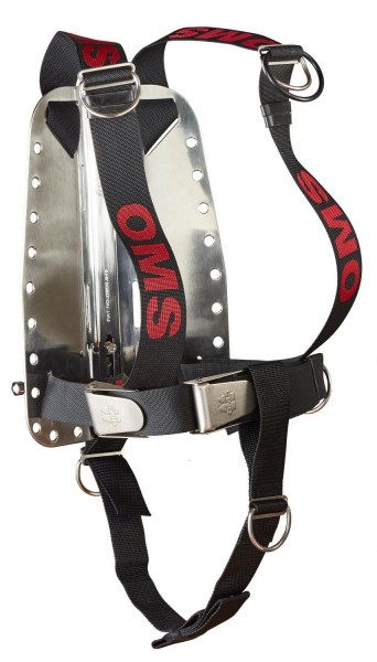 OMS Edelstahl Backplate inkl. DIR Harness