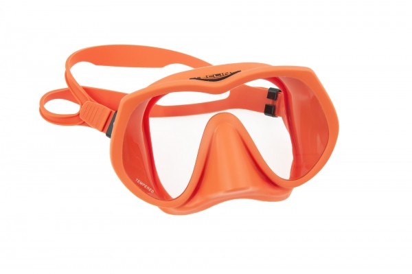 Tecline Tauchmaske Frameless SuperView (Orange)