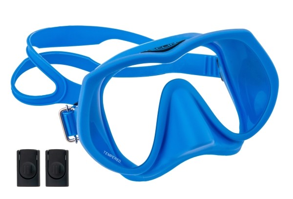 Tecline Tauchmaske Frameless SuperView (Blau)